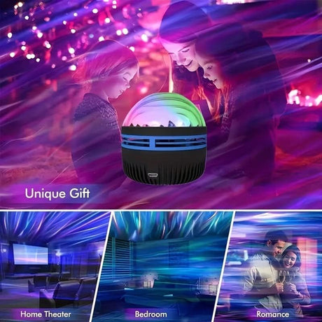 Aurora Lights Projector, Northern Lights Projector with Remote Control, Night Light Projector for Adults, for Game Room/Bedroom/Ceiling/Party