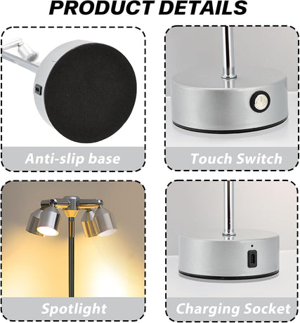 Made of high quality material and safe to use.This lamp is designed for both residential and commercial lighting projects.The metal ground spike keeps the spotlight stable and lasts longer than a plastic spike.Suitable for display cases, jewelry counters,