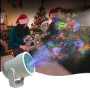 Christmas Projector Lights - LED Snowflake Projector Light with USB Power for Living Room, New Year, Party, Christmas Decoration, Indoor and Outdoor (White)