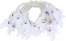 pc. LED Ghost String Light for Halloween Lights, USB Powered, Flashing Modes, Decorative Lighting for Home Parties and Events
