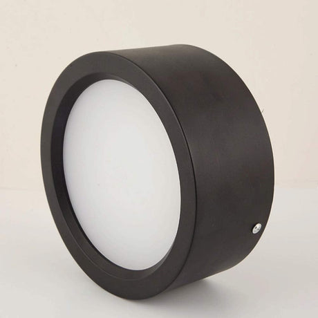 Recessed LED wall downlight with black aluminum lighting accessories and acrylic shade for ceiling lamps, professional, 6W, 4000K warm white light, IP42 waterproof, black, integrated