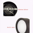 Recessed LED wall downlight with black aluminum lighting accessories and acrylic shade for ceiling lamps, professional, 6W, 4000K warm white light, IP42 waterproof, black, integrated