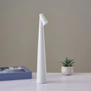 Portable LED Table Lamp with Touch Sensor, Metal Desk Lamp with 3 Brightness Levels, Rechargeable Night Light with 3 Colors Touch Control for Bedside and Dining Room (White)