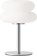 White mushroom lamp, mid-century modern bedside lamp, dimmable retro egg tart bedside lamps, atmospheric home lighting, cute bedroom and living room lamps (no glass)