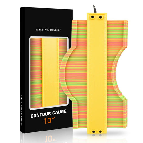 Contour irregular shape ruler contour gauge copy ruler with lock woodworking measurement shape ruler arc ruler, 5 inch