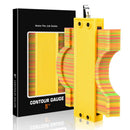 Contour irregular shape ruler contour gauge copy ruler with lock woodworking measurement shape ruler arc ruler, 5 inch