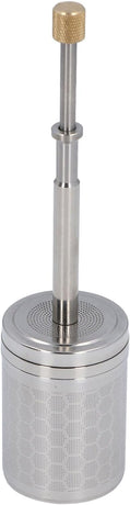 Coffee and Tea Maker, Stainless Steel Plunger Coffee Egg Maker, Spring-Driven Strainer Reusable Coffee Brewing Plunger Filter