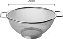 Fackelmann sieve Ø 26 cm, colander made of stainless steel, fine-mesh sieve with handles as a perfect kitchen accessory and kitchen helper in your kitchen, dishwasher safe (Color: silver), Quantity: 1