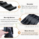 Forhandy 3 pcs bottle holders, refrigerator, non-slip, stackable, refrigerator, organizer, bottles, foldable for storing beer, drinks, mineral water (black)