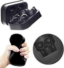 KIRALOVE 4 skulls - ice cubes - silicone ice cube maker - for home - kitchen - bar accessories - drinks - random color - refrigerator