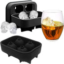 KIRALOVE 4 skulls - ice cubes - silicone ice cube maker - for home - kitchen - bar accessories - drinks - random color - refrigerator