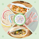 100 pieces food covers plastic stretch, food covers reusable food storage bags kitchen supplies for fruit/vegetables/meat/food