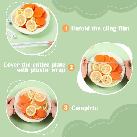 100 pieces food covers plastic stretch, food covers reusable food storage bags kitchen supplies for fruit/vegetables/meat/food