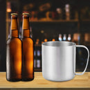 Sanding Beer Mug Stainless Steel Outdoor Water Cup Coffee Cup Home Kitchen Supplies
