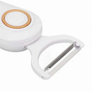 Electric Peeler, Portable USB Rechargeable Fruit and Vegetable Peeler with 3 Cutting Heads, Home Kitchen Tool