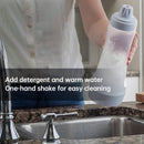 Squeeze bottle for batter - pancakes and waffles - with mixing ball