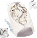 Shoe Wash Bag - Double Pocket with Concealed Zipper - For Machine Washing - 360 Degree Cleaning - White Color