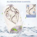 Shoe Wash Bag - Double Pocket with Concealed Zipper - For Machine Washing - 360 Degree Cleaning - White Color
