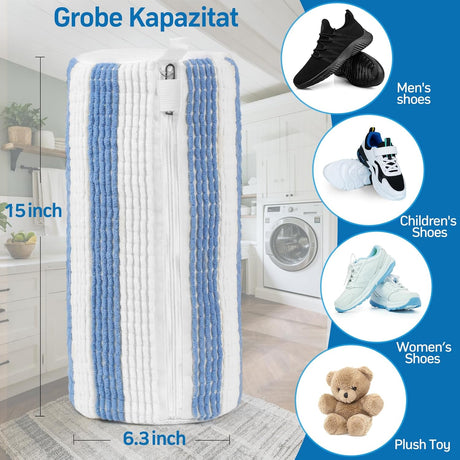 Shoe Wash Bag - Set of 2 - With Zipper - 360 Degree Cleaning - For Sneakers and Sports Shoes