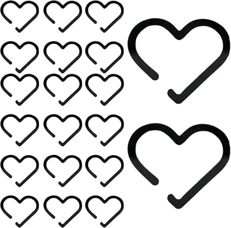 Glass Charm - Glass Accessories 20 Pieces - Accessories Heart Shaped Acrylic Decorations For Women Men Drinks Parties