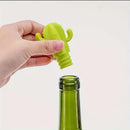 Fangxuee 4pcs Cactus Silicone Wine Stopper - Freshness Preservation Seal for Champagne & Red Wine Bottles, Beverage Accessory