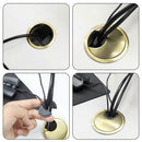 Noble cable grommet 60 mm | Cable grommet cover for desks, worktops, and office chairs | Material: Zinc alloy (bronze)