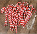 Christmas Decorations - 32 Pieces of Christmas Candy Canes - Red Christmas Hangers - Approx. 15 cm - For Christmas Tree and Interior