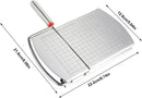 Cheese Cutter - Stainless Steel Blade with Measuring Scale - For Block Cheese and Sausage - Multifunctional Kitchen Aid