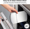 Cheese Cutter - Stainless Steel Blade with Measuring Scale - For Block Cheese and Sausage - Multifunctional Kitchen Aid