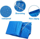 Swimming pool cover - Round pool cover - For above-ground pools - Waterproof and dustproof protective cover - For inflatable pools -8ft