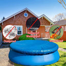 Swimming pool cover - Round pool cover - For above-ground pools - Waterproof and dustproof protective cover - For inflatable pools -8ft