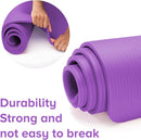Yoga Mat - Unisex - Non-slip Thick Foam Fitness Exercise Mat - With Portable Strap - Lightweight Home Fitness Equipment - Suitable for Yoga, Pilates, Stretching, Gymnastics Training and Camping