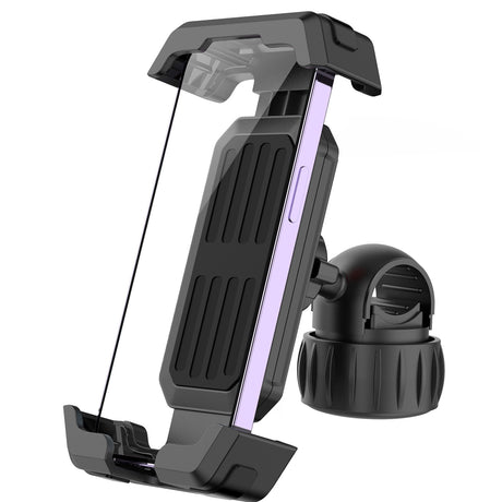 Phone Holder - Bicycle Phone Holder - Motorcycle Phone Holder - Electric Scooter/Electric Bike Handlebar Phone Holder - Suitable for 4.7-7 Inch Bike Accessories - Black