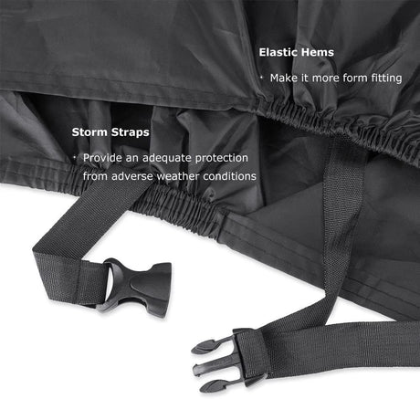 Bicycle cover - Waterproof bicycle cover - Dust, rain and UV protection - Suitable for 2 bicycles - Suitable for mountain bikes/racing bikes