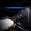 Bicycle lamp - High lumen bicycle headlamp, 2 LEDs - Super bright headlamp - 7 modes for all bicycles, mountain bikes, racing bikes - Rechargeable via USB