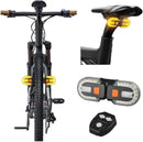 LED Bicycle Rear Light - with Turn Signal - Split Bicycle Rear Light - Bicycle Indicator Light USB Rechargeable - Suitable for Bicycles, Warning for Bicycle Safety Bicycle Light 5 Modes