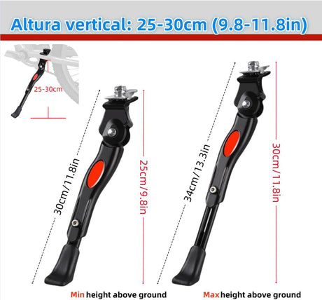 Bicycle stand - Adjustable bicycle stand - Aluminum bicycle stand - Suitable for mountain bikes, racing bikes and folding bikes with wheel sizes of 22