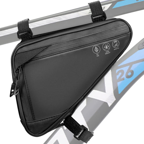 Bike frame bag - Waterproof bike bag for handlebars, head tube and saddle - Reflective bike bag - Suitable for outdoor, road and mountain biking