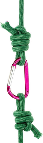 Carabiner - D-ring clip hook - Durable keychain - Camping accessory - Suitable for outdoor fishing, hiking, backpacking - 10 pieces