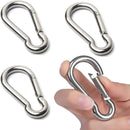 Buckle - M6 buckle - Suitable for hiking, camping, fishing, dog leashes, etc. - 60mm - Can bear 70kg - 10 pieces (not suitable for climbing)