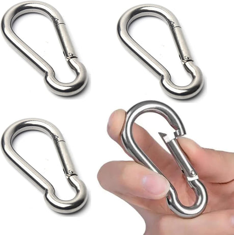 Buckle - M6 buckle - Suitable for hiking, camping, fishing, dog leashes, etc. - 60mm - Can bear 70kg - 10 pieces (not suitable for climbing)