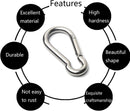 Buckle - M6 buckle - Suitable for hiking, camping, fishing, dog leashes, etc. - 60mm - Can bear 70kg - 10 pieces (not suitable for climbing)