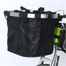 Bicycle basket - Front bike basket - Small dog carrier - Removable mountain bike handlebar tube - Hanging foldable luggage bag with a load capacity of 5 kg - Black