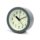 Alarm clock - Children's alarm clock - Round silent analogue alarm clock without ticking - Wake up gently - Increasing volume - Battery operated - Snooze and light function - Easy to set desk alarm clock