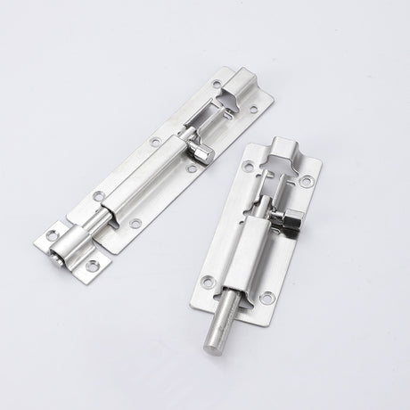 Door Latch - Sliding Latch Made of Stainless Steel 304 with Screws - Suitable for Bathrooms, Bedrooms, Sheds and Garden Toilets - 4