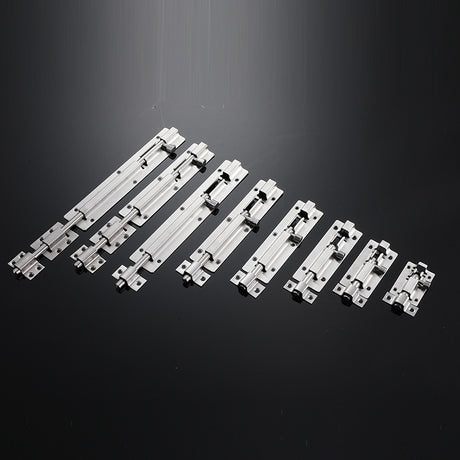 Door Latch - Sliding Latch Made of Stainless Steel 304 with Screws - Suitable for Bathrooms, Bedrooms, Sheds and Garden Toilets - 4
