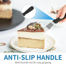 Icing Spatula - Offset Spatula - Stainless Steel Cake Decorating Spatula Set 6/8/10/12 Inch Professional Angle Cake Spatula with Plastic Icing Handle - for Home, Kitchen or Bakery - Set of 4