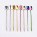 Straws - Tea Egg - Reusable and Removable Spoon - Tea Egg Accessories - 304 Stainless Steel - 8 Pieces - With 8 Cleaning Brushes