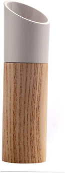Pepper Mill - Manual Ceramic - Wooden Kitchen Utensil - For Freshly Ground Spices - Easy to Clean - 150mm * 45mm - Black