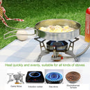 Camping Cookware Set - Multifunctional Portable Stainless Steel Cookware Set - Suitable for 2-3 People - Outdoor Picnic - Set of 4